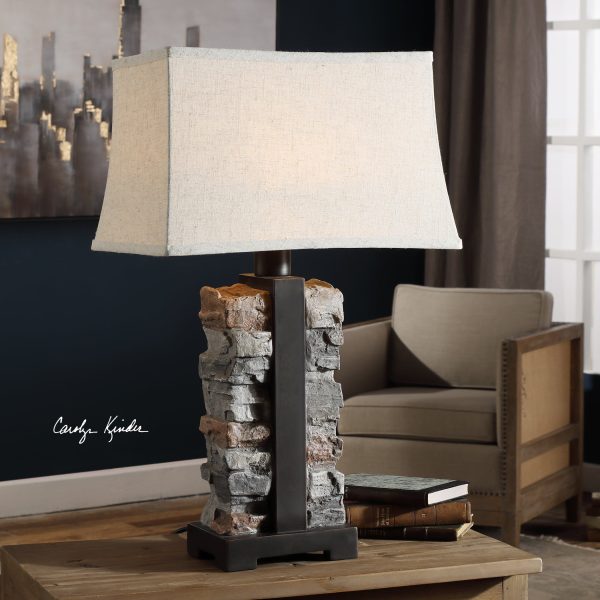 Kodiak Stacked Stone Lamp on Sale