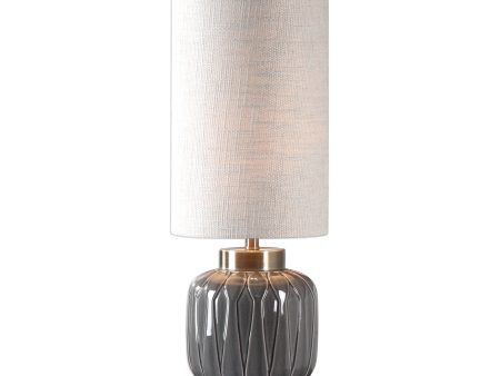 Zahlia Aged Gray Ceramic Lamp Fashion