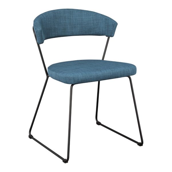 Adria Dining Chair Blue-Set Of Two For Cheap