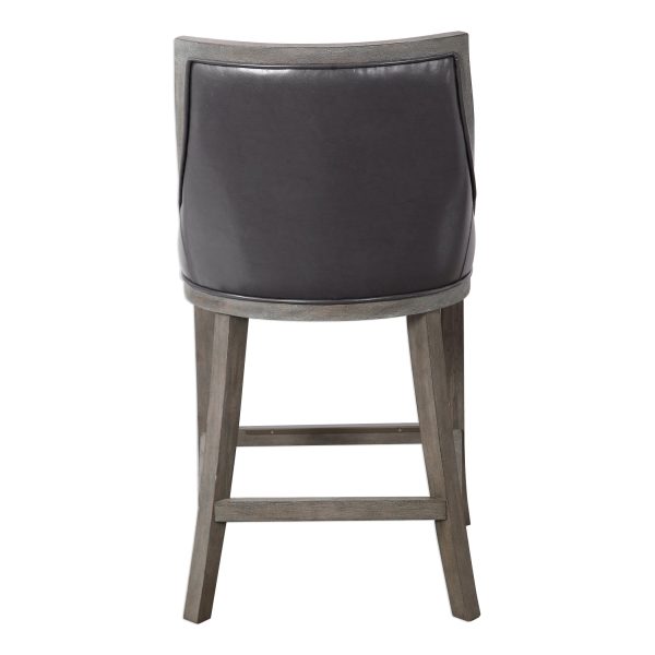 Elowen Leather Counter Stool Hot on Sale