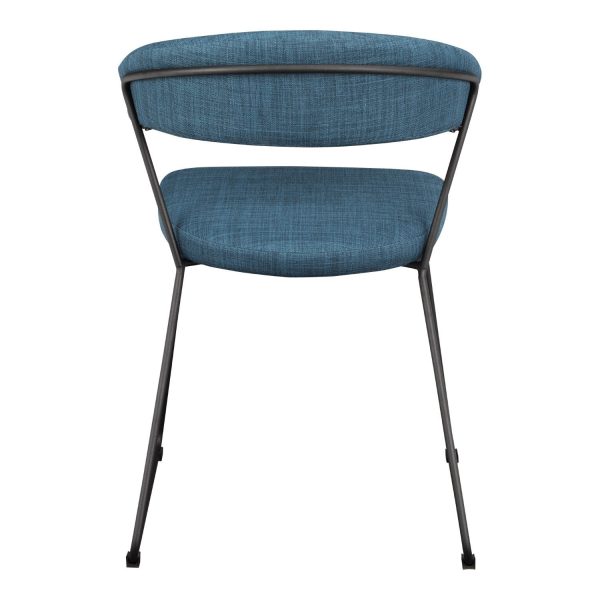 Adria Dining Chair Blue-Set Of Two For Cheap