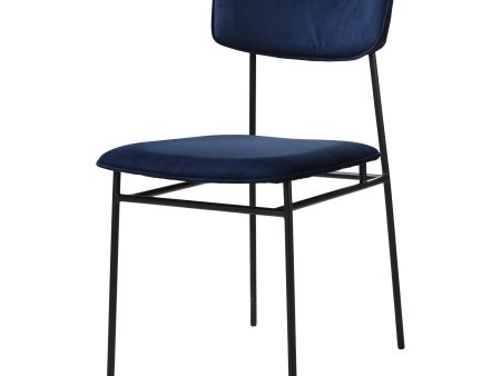 Sailor Dining Chair Blue-Set Of Two Hot on Sale