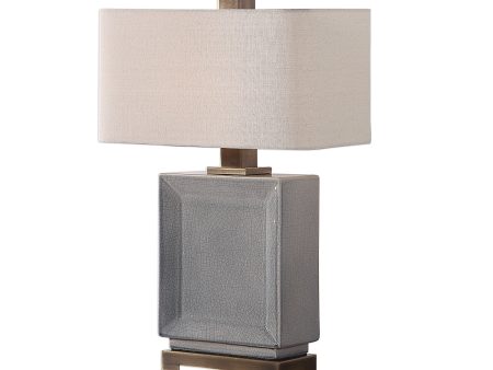 Abbot Crackled Gray Table Lamp Fashion