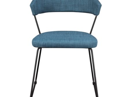 Adria Dining Chair Blue-Set Of Two For Cheap