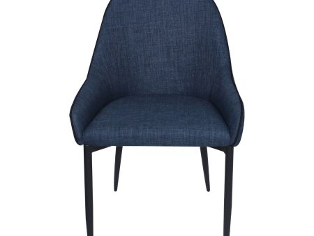 Lapis Dining Chair Dark Blue-Set Of Two Fashion