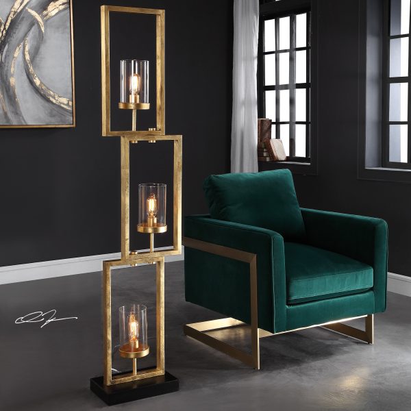 Cielo Staggered Rectangles Floor Lamp Fashion