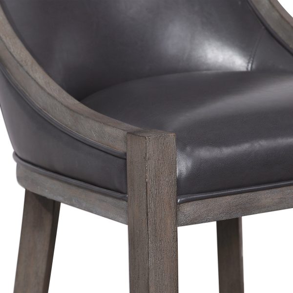 Elowen Leather Counter Stool Hot on Sale