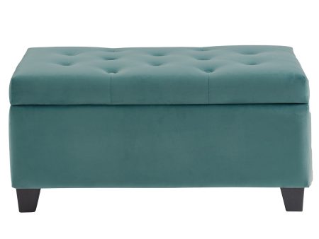 Sally-Storage Ottoman-Teal Sale