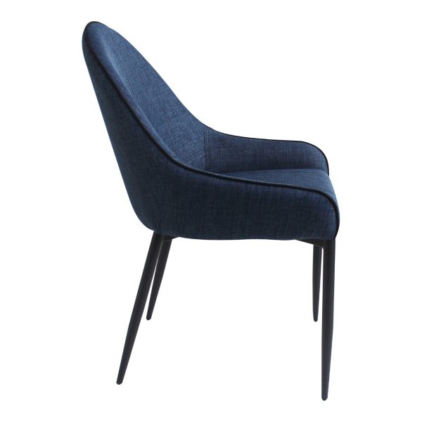 Lapis Dining Chair Dark Blue-Set Of Two Fashion