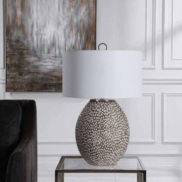 Cyprien Gray White Table Lamp Online now