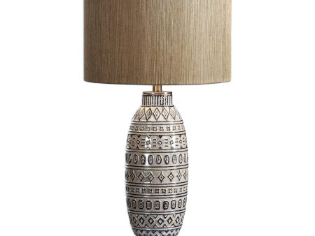 Lokni Aged Ivory Table Lamp Online now