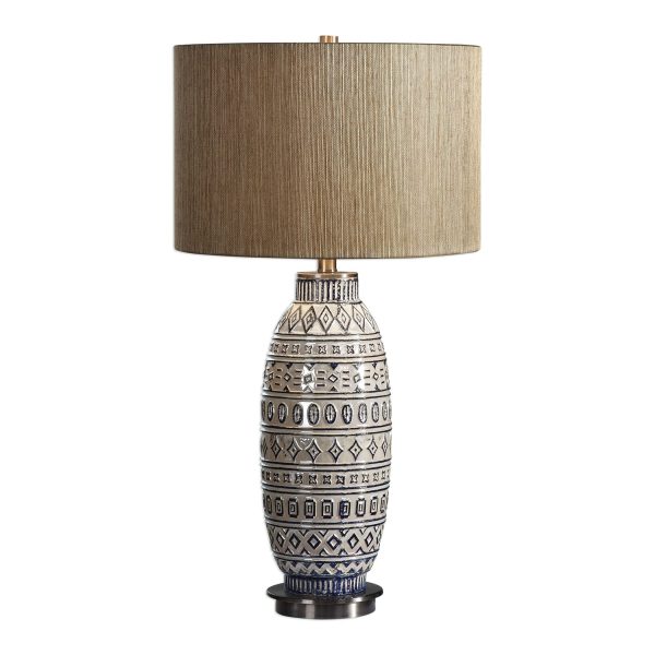 Lokni Aged Ivory Table Lamp Online now