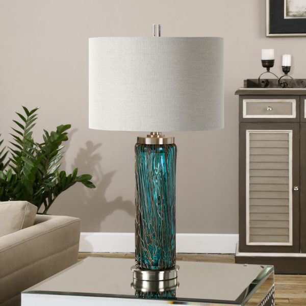 Almanzora Blue Glass Lamp Supply