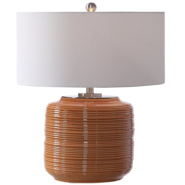 Solene Orange Table Lamp Supply