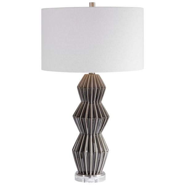 Maxime Smokey Gray Table Lamp For Discount