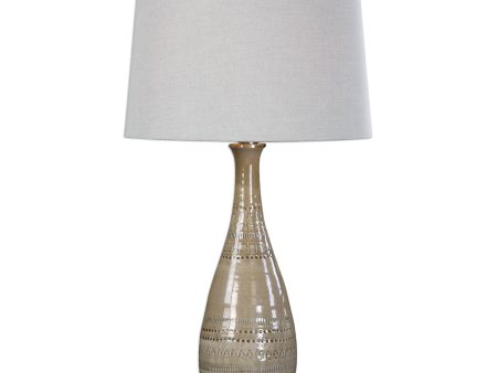 Nakoda Embossed Ceramic Lamp Online Hot Sale