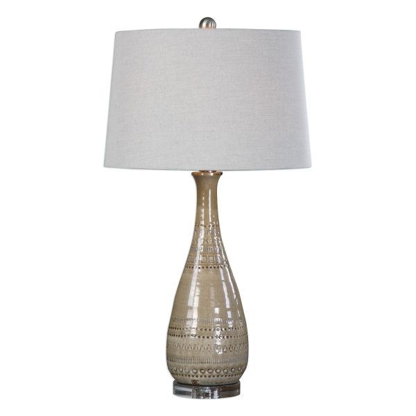 Nakoda Embossed Ceramic Lamp Online Hot Sale