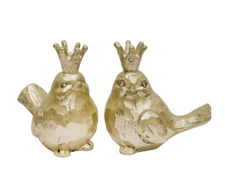 S 2 Gold Birds W  Crowns For Discount