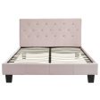 Jazelle-60  Platform Bed-Blush Fashion