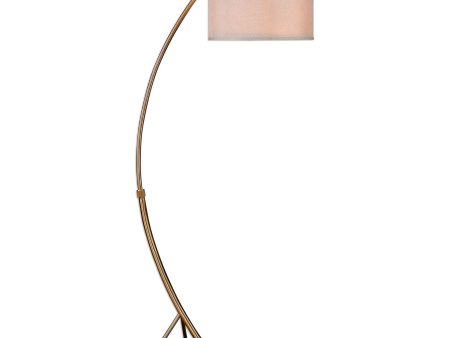 Vardar Curved Brass Floor Lamp Fashion