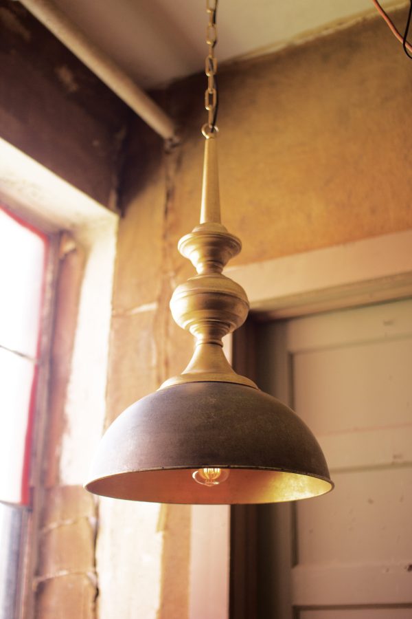 Metal Pendant Light With Antique Gold Finish Online Hot Sale