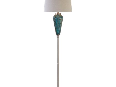 Almanzora Blue Glass Floor Lamp Online Sale