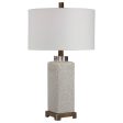 Irie Crackled Taupe Table Lamp Online Sale