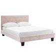 Jazelle-54  Platform Bed-Blush Fashion