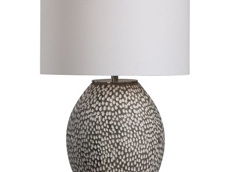 Cyprien Gray White Table Lamp Online now