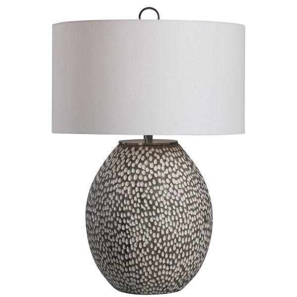 Cyprien Gray White Table Lamp Online now