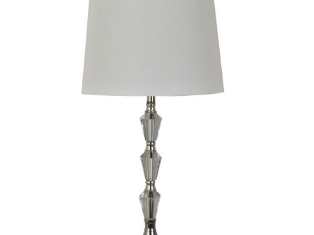 Crystal Lamp With Chrome Metal Base Online