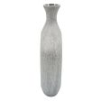 13  Beaded Oval Vase Cut-Out, Silver For Discount