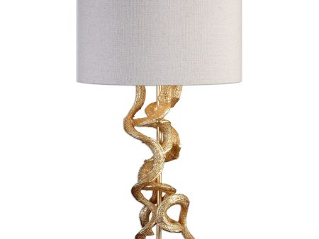 Twisted Vines Gold Table Lamp For Discount