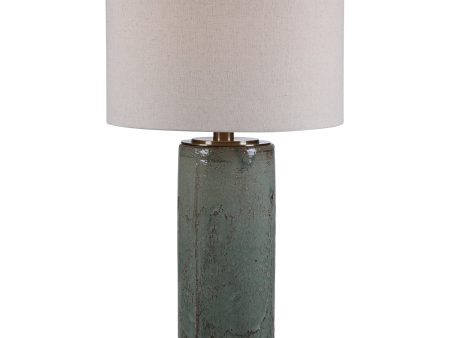 Callais Crackled Aqua Table Lamp Fashion