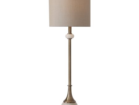 Natania Plated Brass Buffet Lamp Discount