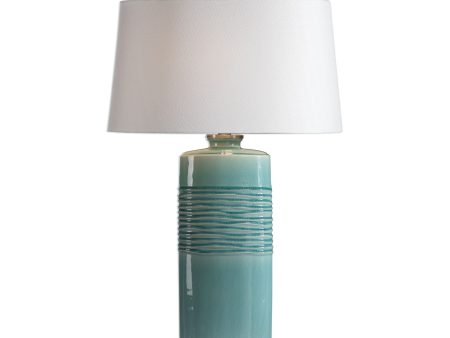 Rila Distressed Teal Table Lamp Sale