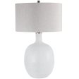 Whiteout Mottled Glass Table Lamp Cheap