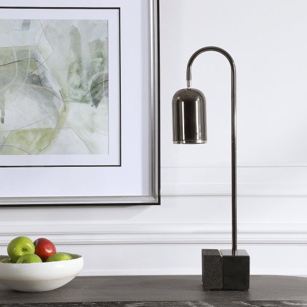 Umbra Black Nickel Desk Lamp For Sale