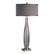 Coloma Gray Glass Table Lamp For Sale