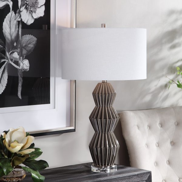 Maxime Smokey Gray Table Lamp For Discount