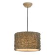 Knotted Rattan Light Drum Pendant Online now