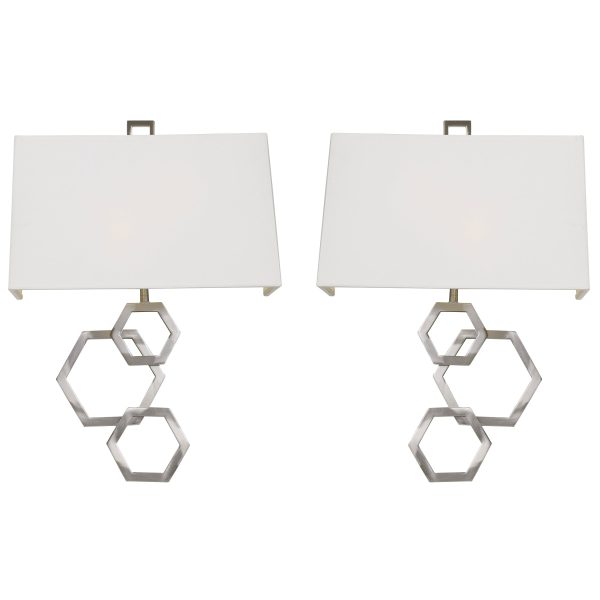 Deseret Nickel 2 Light Sconce S 2 For Sale