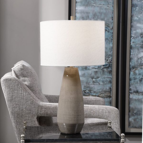 Volterra Taupe-Gray Table Lamp Fashion