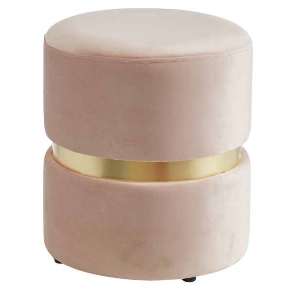 Violet-Round Ottoman-Pink Fashion