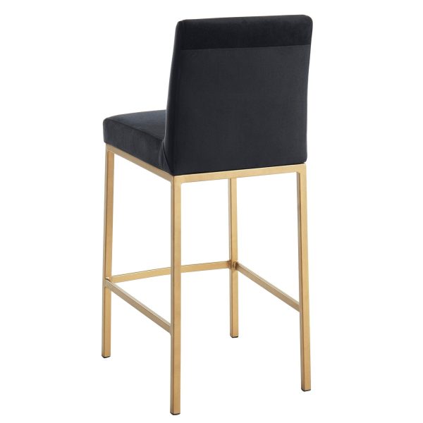 Diego-26  Counter Stool-Black Gold Leg Supply