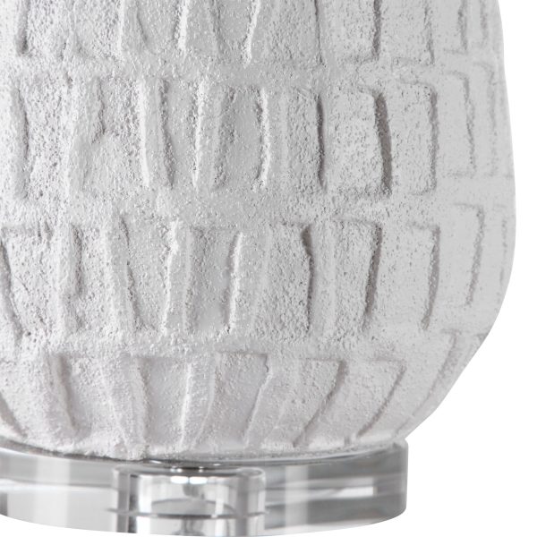 Caelina Textured White Table Lamp on Sale