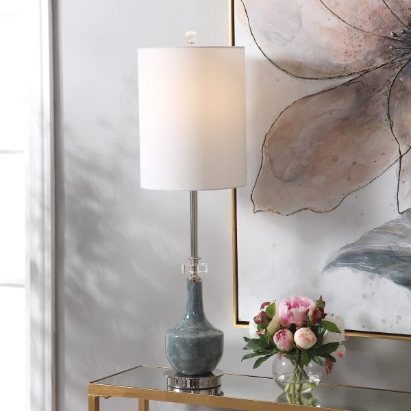 Piers Mottled Blue Buffet Lamp Hot on Sale