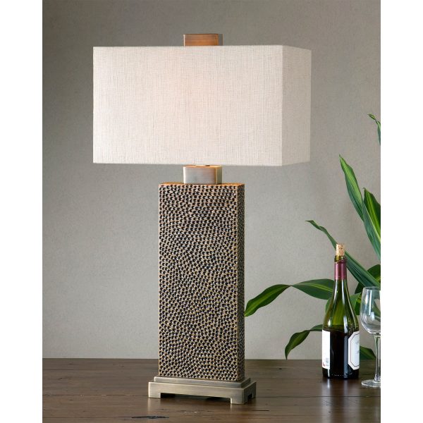 Canfield Coffee Bronze Table Lamp Supply