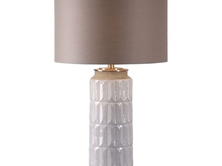 Athilda Gloss White Table Lamp Sale