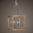 Perspex 4 Light Lantern Pendant Cheap